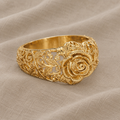 Zelta Roze Couture Gredzens