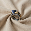 Кольцо Royal Blue с золотом