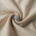 Кольцо Pillow Halo Pavé Выразительное